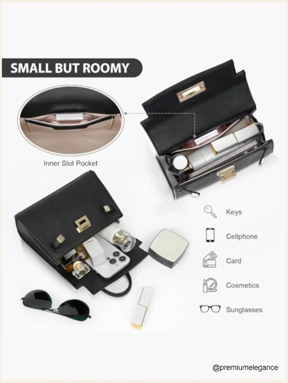Mini Satchel Bag Top Handle Purse for Women Small Crossbody Handbag with